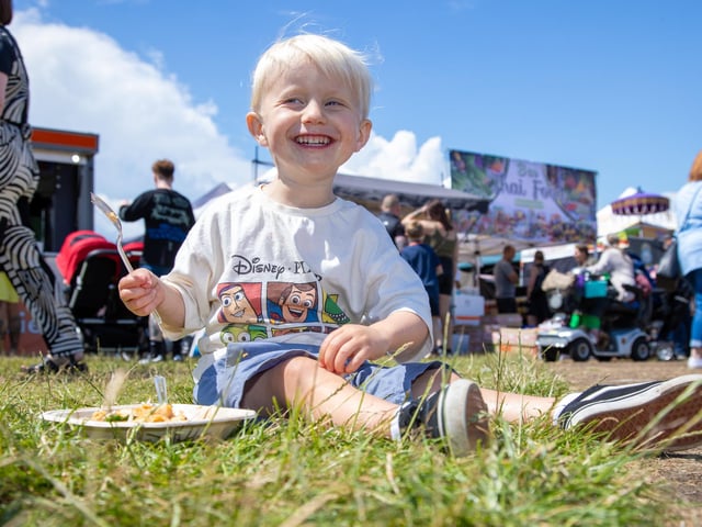 Southsea Common was transformed this weekend into a Thai craft and food extravanganza for the whole family.
Pictured - Youngster Wally Shute, 2 enjoying his Pad Thai
Photos by Alex Shute