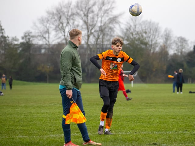 A Bransbury Wanderers Reserves  throw in. Picture by Alex Shute