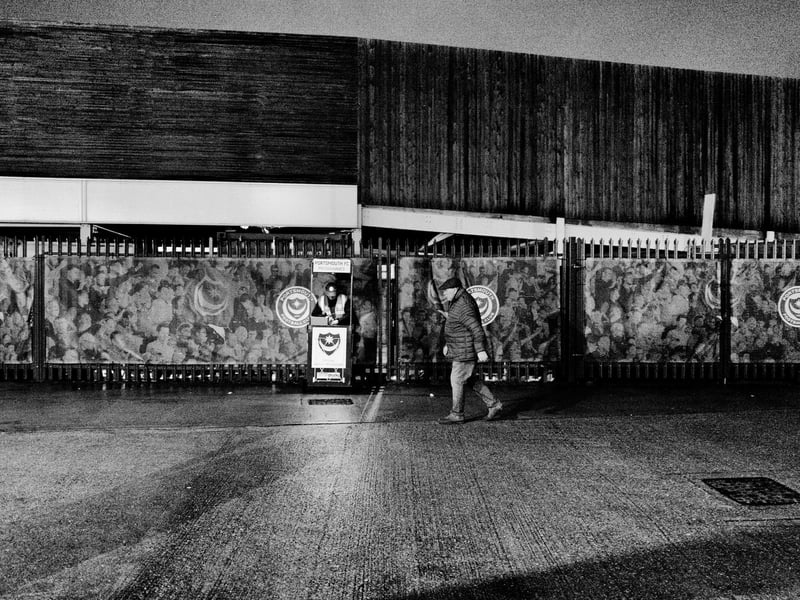 Photograph taken by Pompey fan Pete Blackman, who passed away last week.