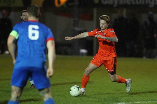 Marley Ridge was on target as AFC Portchester won 2-0 at Amesbury tonight.
Picture: Stuart Martin