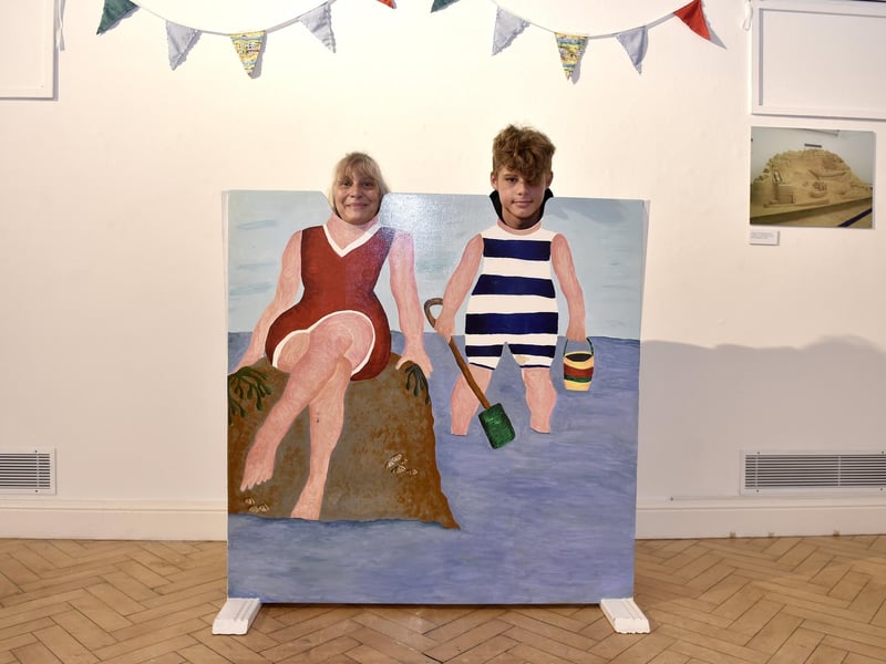 Pictured is: Heather White and Olly White (14) from Gosport.