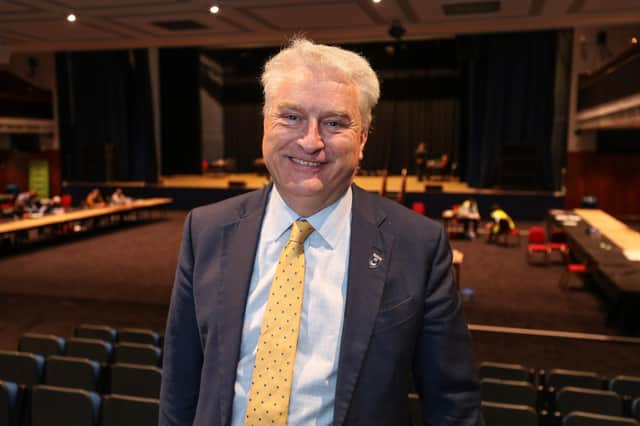Councillor Gerald Vernon-Jackson leader of Portsmouth City Council pictured at the election count on May 8, 2021.
Picture: Stuart Martin (220421-7042)