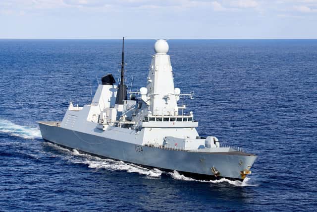 HMS Diamond on Nato operations in the Mediterranean.