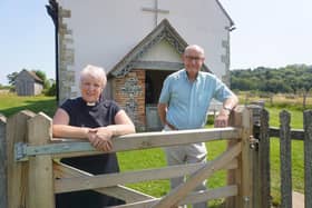 Rev Vickie Morgan and Cllr Malcolm Johnson. Picture: Jeff Travis/South Downs National Park Authority