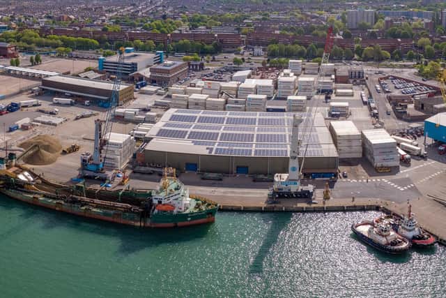 Portsmouth International Port - which would be included in the Solent freeport.
Picture: Solent Sky Services