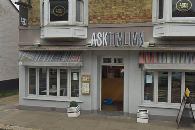 The Ask Italian branch in West Street, Fareham. Picture: Google Street Maps
