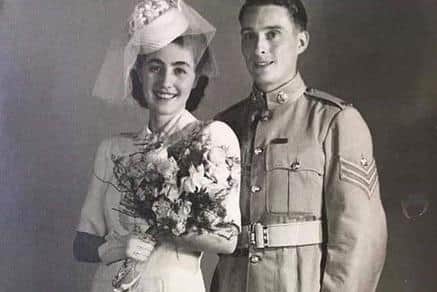 Evelyn And Eric (Pony) Moore 1942, Alexandria Egypt Wedding