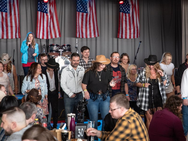 Line Dancing Instruction at Country on the Coast 2024.