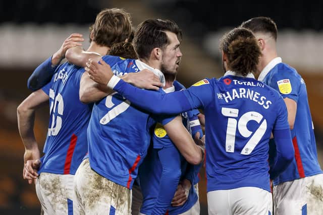 Pompey were last in action on December 18, when they beat Hull at the KCOM Stadium. Picture: Daniel Chesterton/phcimages.com