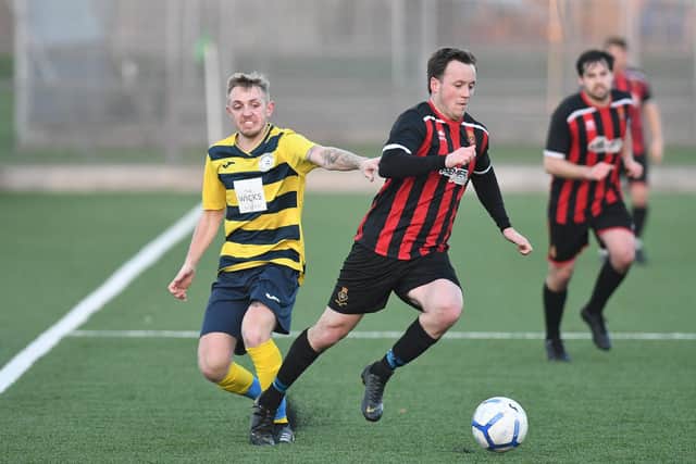 Fleetlands (red/black) v Paulsgrove. Picture: Neil Marshall