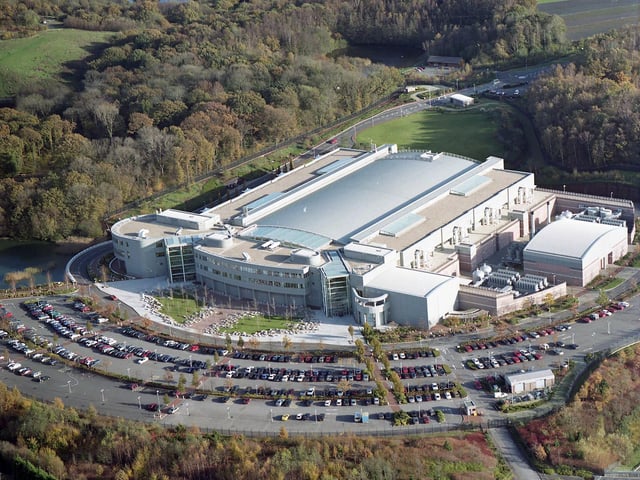 Aerial of the CAA building (NATS) Swanwick in 1998.