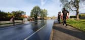 Flooding at the junction of Fareham Road and Wych Lane. 