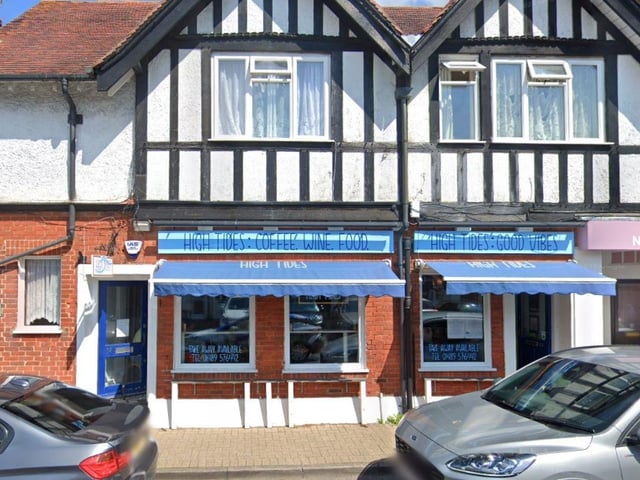 High Tides Cafe at 14 - 16 Shore Road, Southampton; rated five on June 19