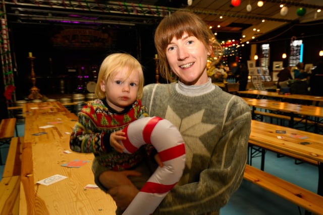 Pictured is: Elias, 7 months gets into the Christmas spirit with Mum, Katie Savage

Picture: Keith Woodland (031221-7)