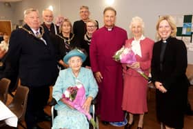 The Lord Mayor and the Lady Mayoress along with the new Bishop of Portsmouth Jonathan Frost. Picture: Sam Stephenson