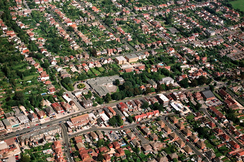 Aerial of Havant Road Drayton