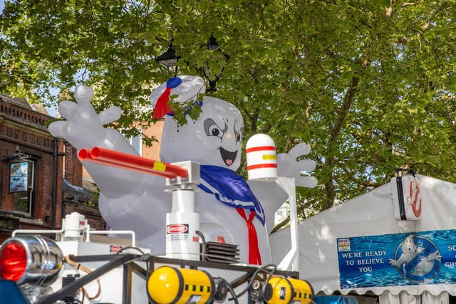 Marshmallow Man was one of a number of Ghostbuster's features on Saturday, May 3. Photos by Alex Shute