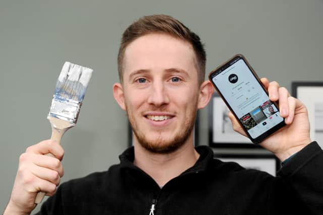Kyle Mattison (29) from Portsmouth, launched his Instagram and Tik Tok profile called That Property Guy in August. Picture: Sarah Standing (101220-249)