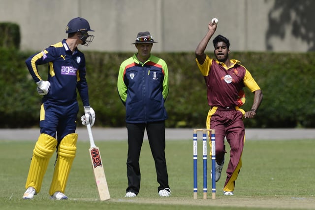 Richard Jerry took three wickets and hit a career best 49 for Havant in their Southern Premier League loss at Burridge. Picture: Neil Marshall