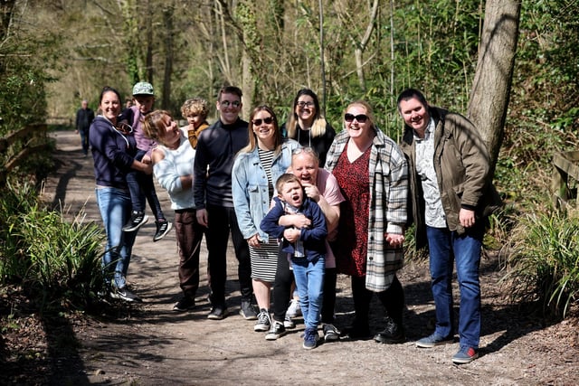 Pictured are the McCann, Wray and Bonner families.
Picture: Sam Stephenson.