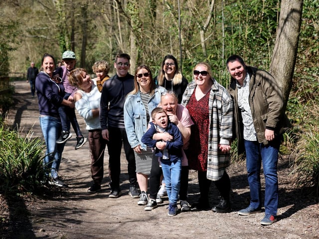 Pictured are the McCann, Wray and Bonner families.
Picture: Sam Stephenson.