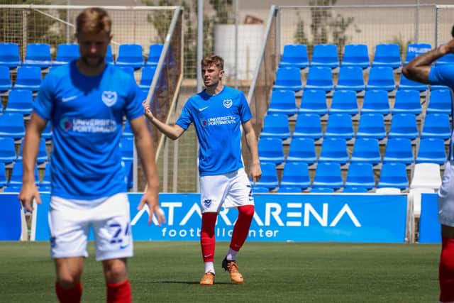 Zak Swanson in action against Qatar SC in Spain today
