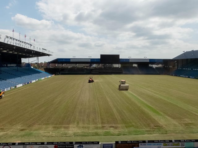 Work continues to progress in the Milton End, which will house up to 3,200 supporters when complete.