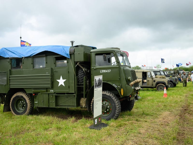 A row of vehicles at The Overlord Show.Picture: Keith Woodland (260521-61)