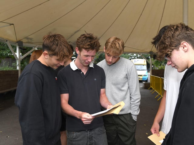 GCSE exam results day at King’s Academy Bay House in Gosport, Hampshire. Please credit: Paul Jacobs/pictureexclusive.com