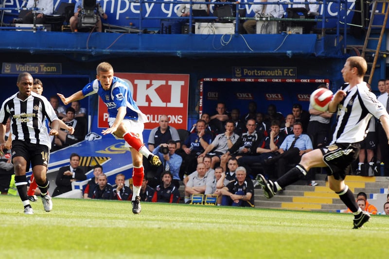 Came through Pompey's ranks to make his debut as a 16-year-old in January 2000 against Barnsley. Went on to feature in the 2002-03 First Division title-winning side before truly establishing himself as Blues captain in the Premier League, also winning The News/Sports Mail's Player of the Season. Picture: Steve Reid