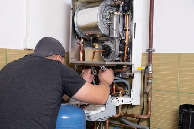 A gas fitter  Picture posed by model/Adobe