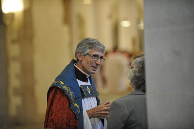 Canon Dr Anthony Cane is installed as the new Dean of Portsmouth in a special service held inside Portsmouth Cathedral.

Picture: Ian Hargreaves  (160319-2)