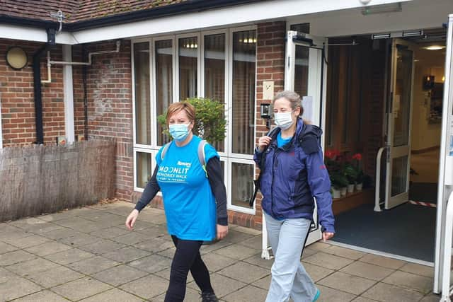 Rowans Hospice AnMarie Channer, manager of the In-patient Unit and Hospice at Home Team, and clinical services PA Louise Forbes-Smith