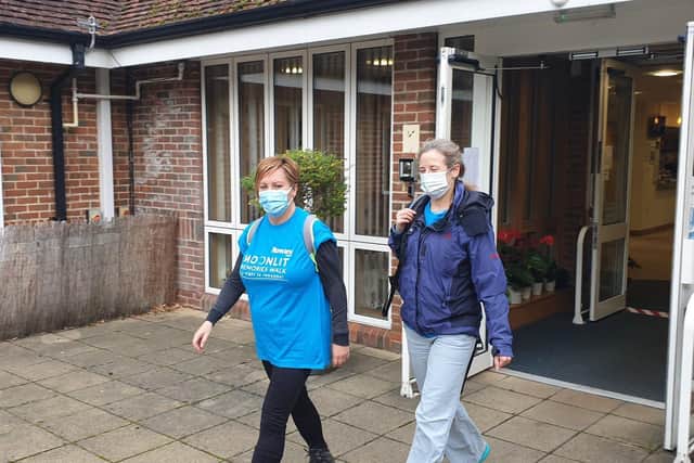 Rowans Hospice AnMarie Channer, manager of the In-patient Unit and Hospice at Home Team, and clinical services PA Louise Forbes-Smith
