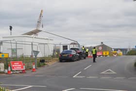 Coronavirus testing centre at Tipner, Portsmouth on July 16. Picture: Habibur Rahman