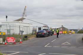 Coronavirus testing centre at Tipner, Portsmouth on July 16. Picture: Habibur Rahman