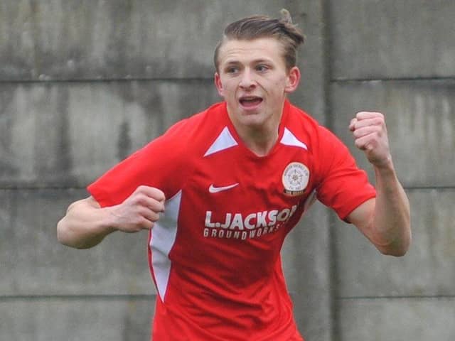 Zak Willett has reached 50 goals for Horndean in only 57 league and cup appearances. Picture: Martyn White