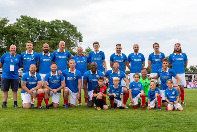 Pompey legends, which included greats like: Matty Taylor, Sean Davies, David Norris and Yakubu, ran out 8-6 winners at the OnSite Group Stadium.