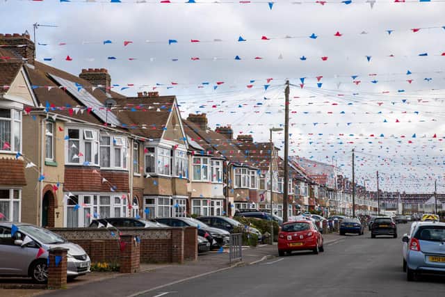 The residents of Selsey Avenue, Gosport have covered the entire avenue in bunting in readiness for the Kings Coronations.Pictured - Selsey Avenue, GosportPhotos by Alex Shute
