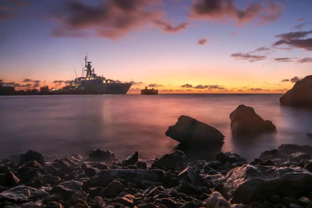 The Navy has  partnered with health, wellbeing and mindfulness app Headspace to help stressed sailors and Royal Marines to unwind. 
Pictured  is HMS Medway