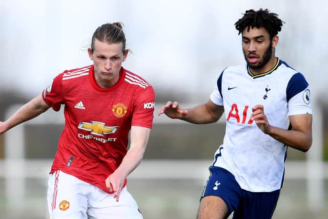 Max Taylor has now departed Man United, having spent time on trial at Pompey. Picture: Alex Davidson/Getty Images
