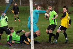 Bedhampton Village A (green) v Fratton Trades Reserves. Picture by Keith Woodland