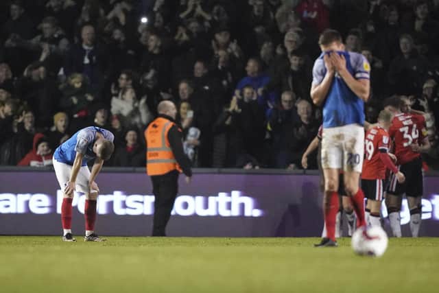 Charlton registered their seventh straight Fratton Park victory with a 3-1 success on New Year's Day, costing Danny Cowley his job. Picture: Jason Brown/ProSportsImages