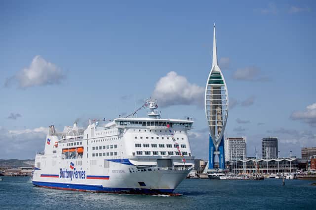 A ferry departs from Portsmouth bound for Normandy. Photo: Habibur Rahman