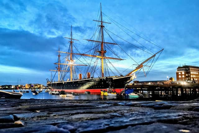 One of Portsmouth's most-loved landmarks, HMS Warrior. Picture: James Davidson