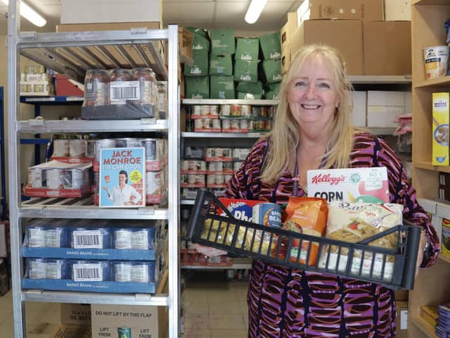 Jackie Warren, company director of Growing Places, at the community larder in Waterlooville