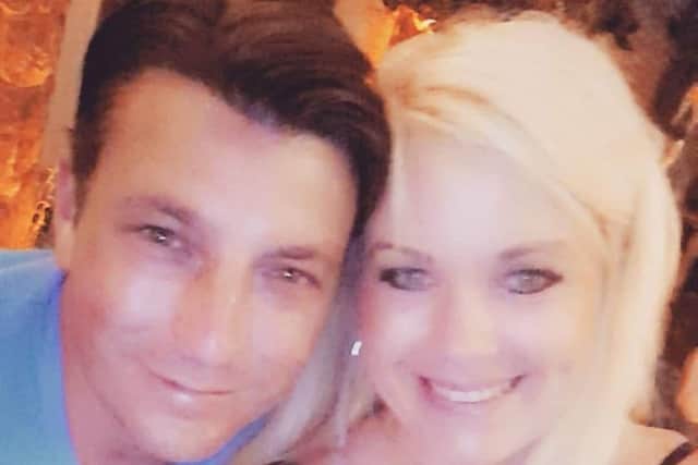 Jessica Bath, 29, and partner, Kevin Andrews, 40.