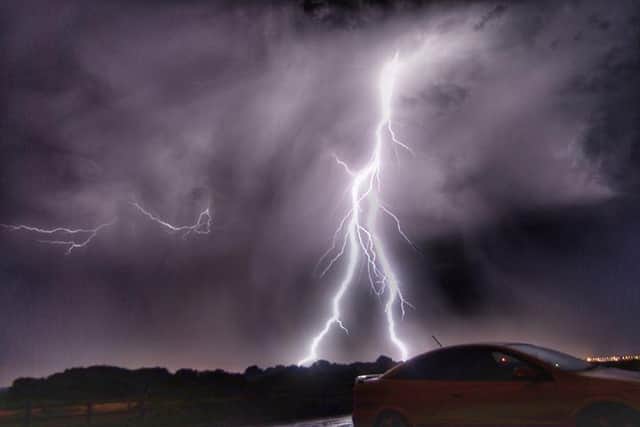 Lightning above Hill Head. Picture: Mike Seymour
