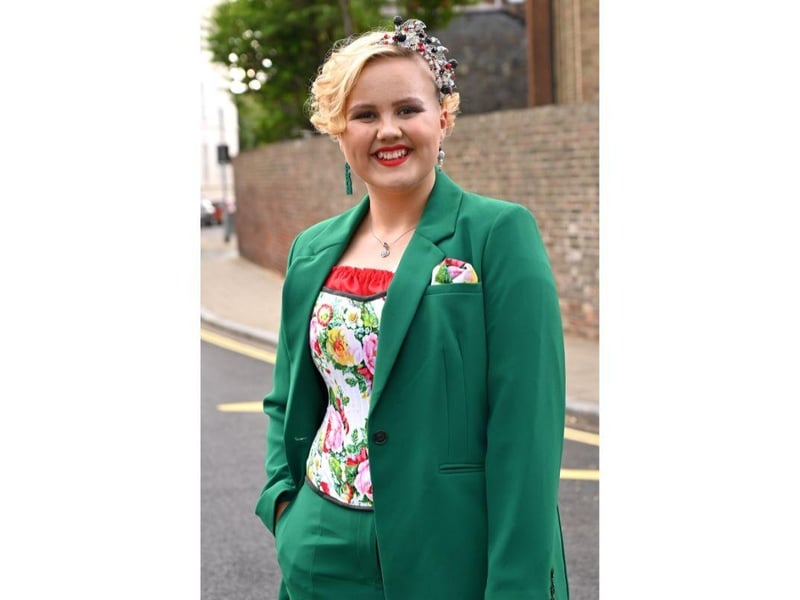 Students at Portsmouth High School GDST were suited and booted for their prom.
Pictured: Hannah Brown