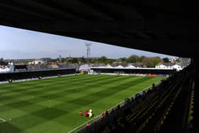 Torquay's Plainmoor, where Hawks will visit in the FA Cup on October 16. Photo by Dan Mullan/Getty Images.